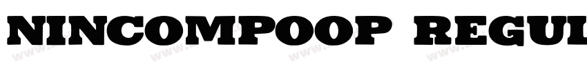 Nincompoop Regular字体转换